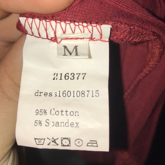 Maroon bodycon dress - Picture 5 of 5